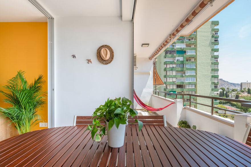 Terrace design in vacation home in Almería