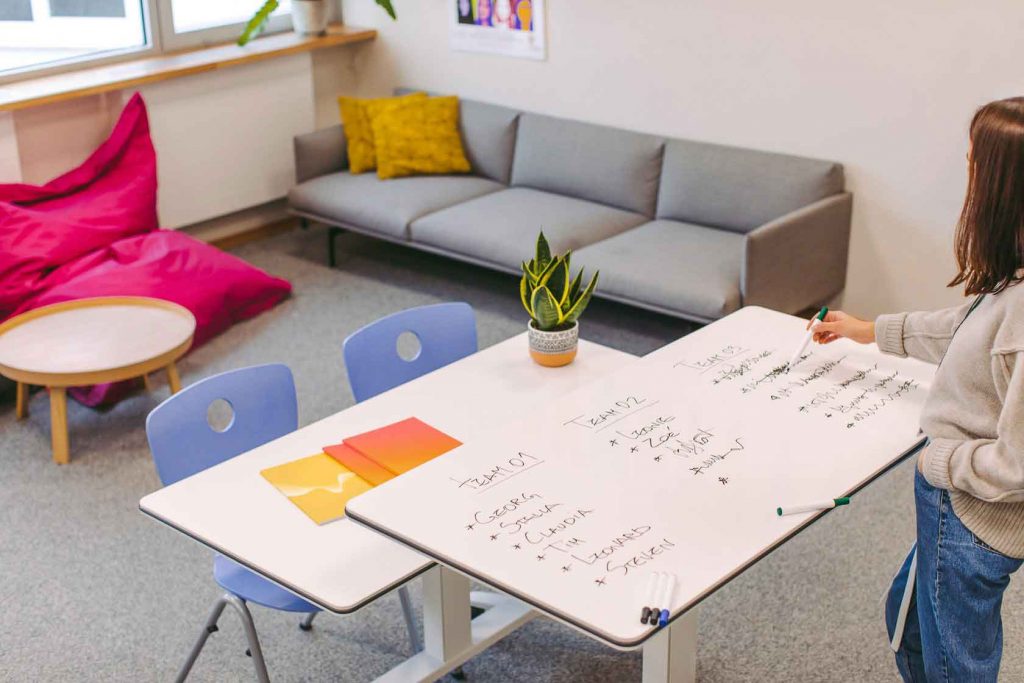 Furniture for agile methodology in office design