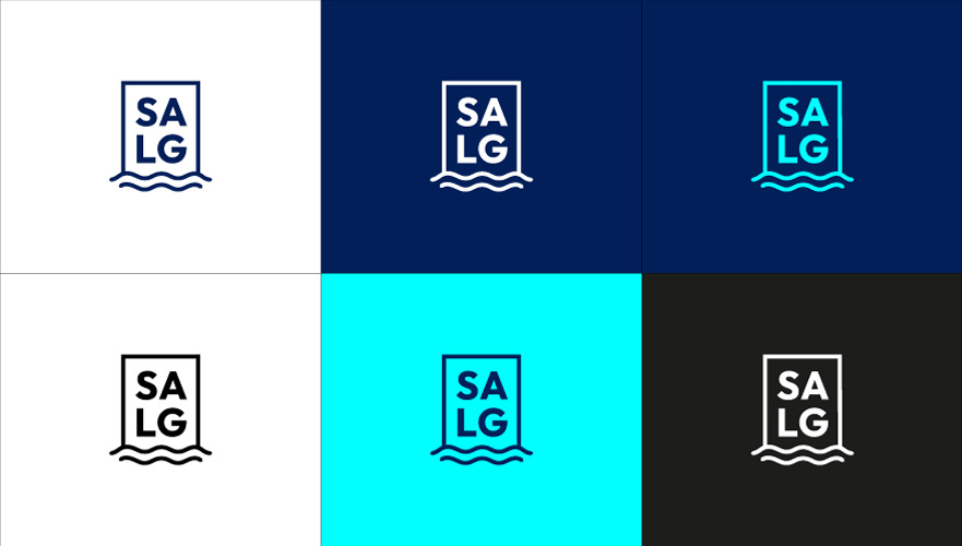 versiones de color para el logotipo de SALG