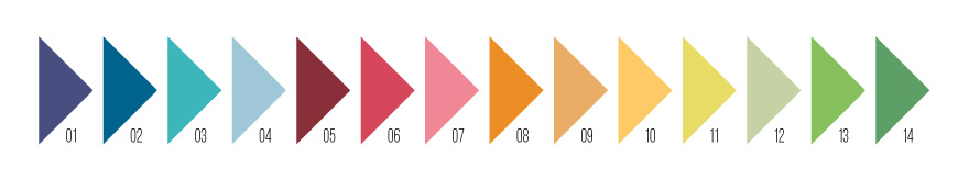 triángulos de los colores de Promálaga