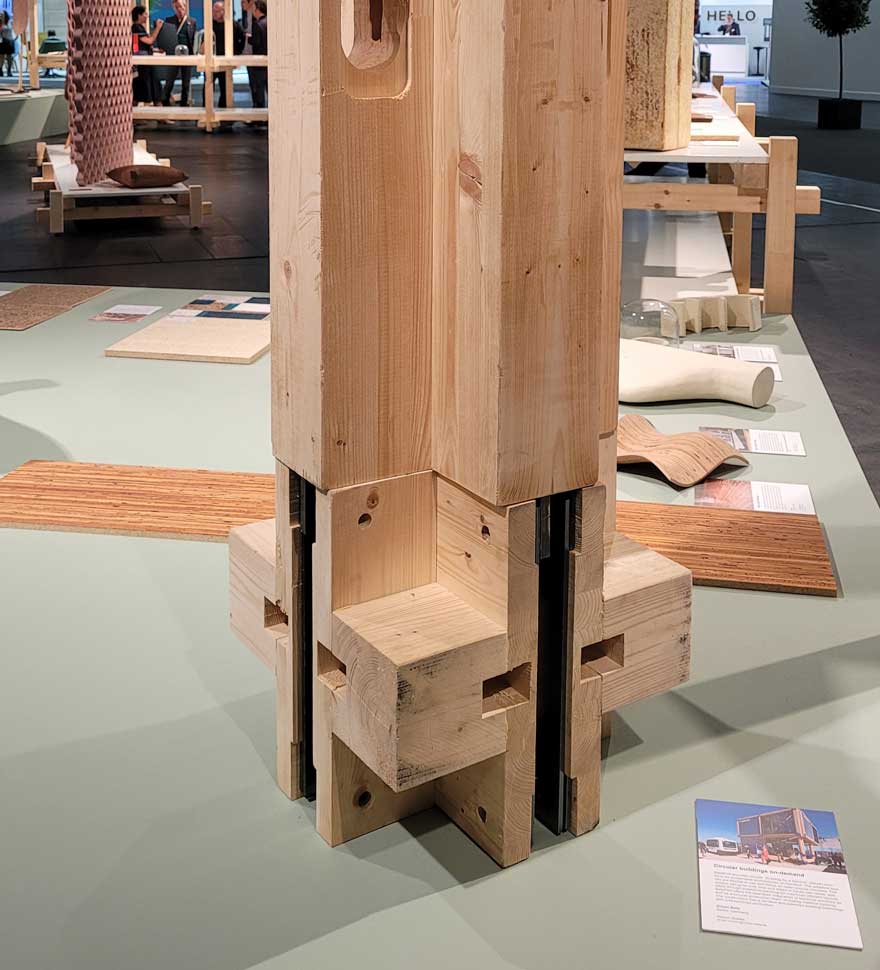 Sistema modular de madera para construcción en Orgatec